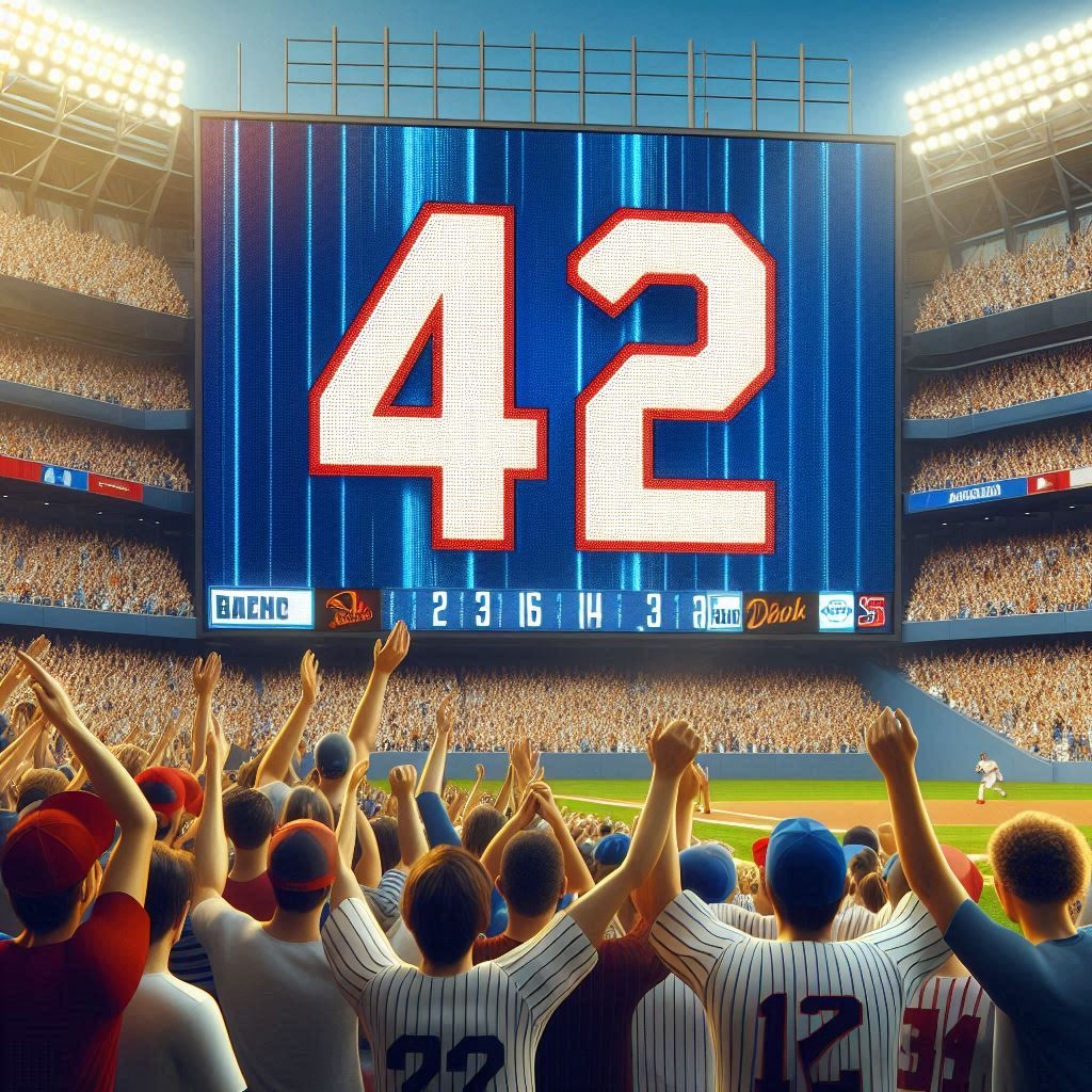 Jackie Robinson No.42 Shattering Barriers and Inspiring a Better World