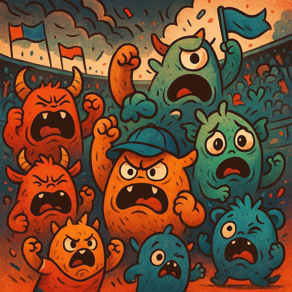 Emotionally Charged Sports Excitement Passion