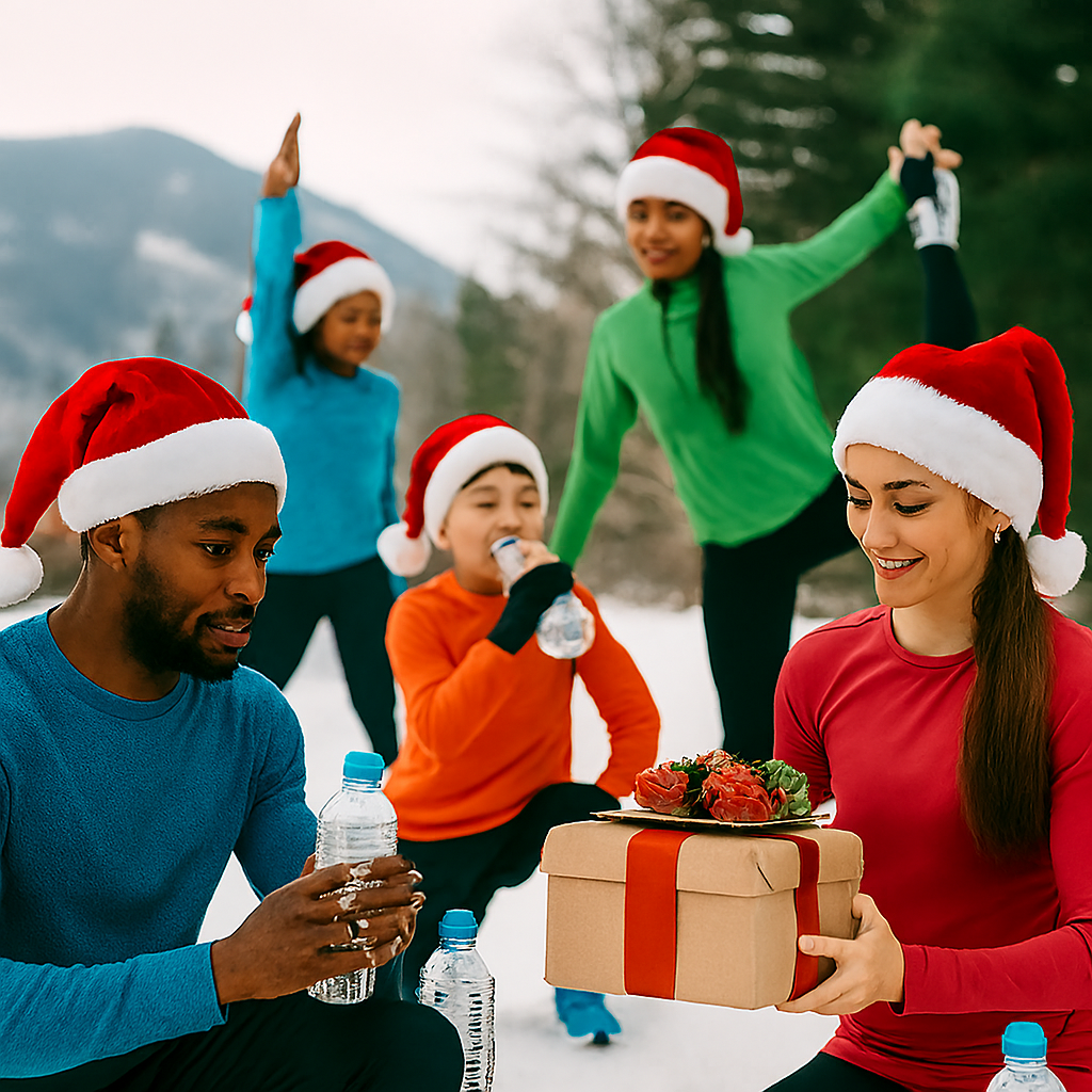 Sports People And Christmas Time